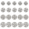 20Pcs 4 Styles Alloy Shank Buttons BUTT-DR0001-05AS-1