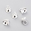 201 Stainless Steel Bead Cap Pendant Bails STAS-G224-24S-04-1