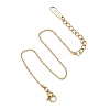 Ion Plating(IP) 304 Stainless Steel Ball Chain Bracelet for Women BJEW-G667-10G-4