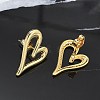 Rack Plating Brass Stud Earrings for Women EJEW-C125-20G-3