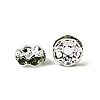 Brass Grade A Rhinestone Spacer Beads RSB028NF-10-2