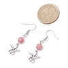 Angel with Star 304 Stainless Steel Dangle Earrings EJEW-JE06792-5