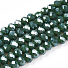 Electroplate Glass Beads Strands EGLA-A034-P4mm-A09-A-1