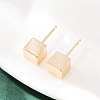 Brass Stud Earrings for Women EJEW-G441-05C-G-3