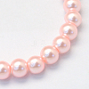 Baking Paint Pearlized Glass Pearl Round Bead Strands HY-Q003-4mm-70-2