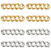8Pcs 2 Colors Alloy Curb Chain Shoe Decorations FIND-HY0003-97-1