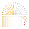 60Pcs 2 Colors 925 Sterling Silver Ball Head Pins STER-PH0003-17-6