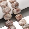 Natural Sunstone Beads Strands G-H078-B01-01-2