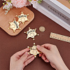 4Pcs Alloy Star with Word Sheriff Brooch Pin for Costume Accessories JEWB-FG0001-52B-3