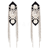 Fingerinspire 2Pcs Detachable Iron Tassel Epaulettes FIND-FG0002-06-1