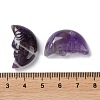 Natural Amethyst Carved Healing Moon with Human Face Figurines G-B062-06B-3