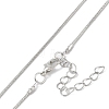 Alloy Snake Chain Necklaces NJEW-Z037-01P-3