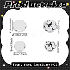 8Pcs 2 Styles Alloy Cufflinks BUTT-GA0001-34P-2
