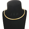 Stainless Steel Simple Thin Collar Necklace VA8858-3