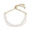 Brass Box Chain Slider Bracelets BJEW-D366-01G-2