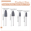 28Pcs Multifunctional Silicone & Alloy Polishing Bits TOOL-WH0052-65-2