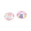 Electroplated Transparent Flat Back Resin Rhinestone Cabochons RESI-XCP0002-44D-2