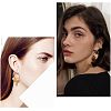 UNICRAFTALE 24pcs 6 sizes 304 Stainless Steel Retractable Clip-on Hoop Earrings EJEW-UN0001-57-6