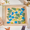 100Pcs Nuggets Frosted Glass Display Decoration DJEW-WR0001-17-3