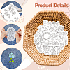 4 Sheets 11.6x8.2 Inch Stick and Stitch Embroidery Patterns DIY-WH0455-156-3