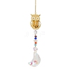 Hollow Alloy Hanging Ornaments HJEW-Q012-05A-1