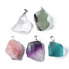 Natural Mixed Stone Pendants G-S299-126P-2