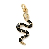 Brass Micro Pave Cubic Zirconia Pendants KK-H494-01G-01-1