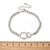 Brass Round Beads Bracelets BJEW-H627-01P-5
