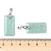 Natural Amazonite Faceted Pendants G-L623-03P-04-3