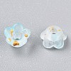 Frosted Transparent Acrylic Beads OACR-N137-72I-3