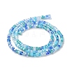 Gradient Color Electroplate Glass Bead Strands GLAA-E042-05-B07-3