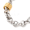 304 Stainless Steel Rolo Chain Necklaces for Women NJEW-G140-02GP-2