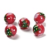 Christmas Theme Handmade Lampwork Beads LAMP-I028-08E-1