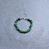 Synthetic Malachite Chip Beaded Bracelets for Women IW6789-46-1