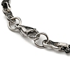 Two Tone 304 Stainless Steel Wave & Infinity Link Chain Bracelet BJEW-B078-42BP-3