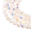 AB Color Plated Opaque Glass Beads Strands GLAA-G127-02I-3