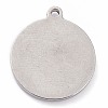 304 Stainless Steel Pendants STAS-O140-02P-C-2