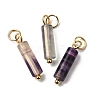 Natural Fluorite Pendants STAS-C120-01G-05-1
