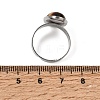 Adjustable 304 Stainless Steel Finger Rings for Women GG-CBA7994-04P-18-5