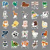 50Pcs Animal PET Waterproof Stickers PW-WG97F31-01-4