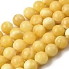 Natural Yellow Jade Beadd Strands G-A274-A01-10mm-01-2