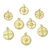8Pcs 4 Styles Brass Micro Pave Cubic Zirconia Pendants KK-CJ0003-81-8