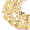 Transparent Electroplate Glass Beads Strands LS-GLAA-C025-01B-4