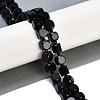 Natural Black Onyx(Dyed & Heated) Beads Strands G-B125-F01-01-2