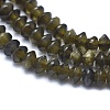 Natural Golden Sheen Obsidian Beads Strands G-E530-15G-3