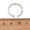 304 Stainless Steel Double Color Cuff Rings RJEW-S635-01GP-01-3