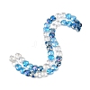 Electroplate Transparent Glass Beads Strands GL-CBADAFE-01E-2