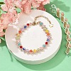 Bicone Woven Glass Beaded Bracelets for Women BJEW-MZ00109-2