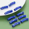 Opaque Spray Painted Acrylic Beads MACR-S372-002F-B02-6