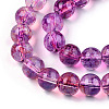 Baking Paint Glass Beads Strands DGLA-Q023-8mm-DB41-01-3